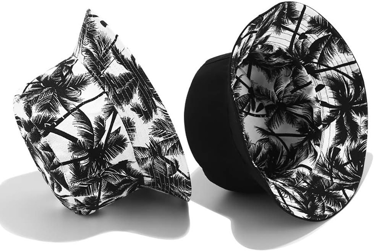 Unisex Bucket Hat Beach Sun Hat Aesthetic Fishing Hat for Men Women Teens, Rever