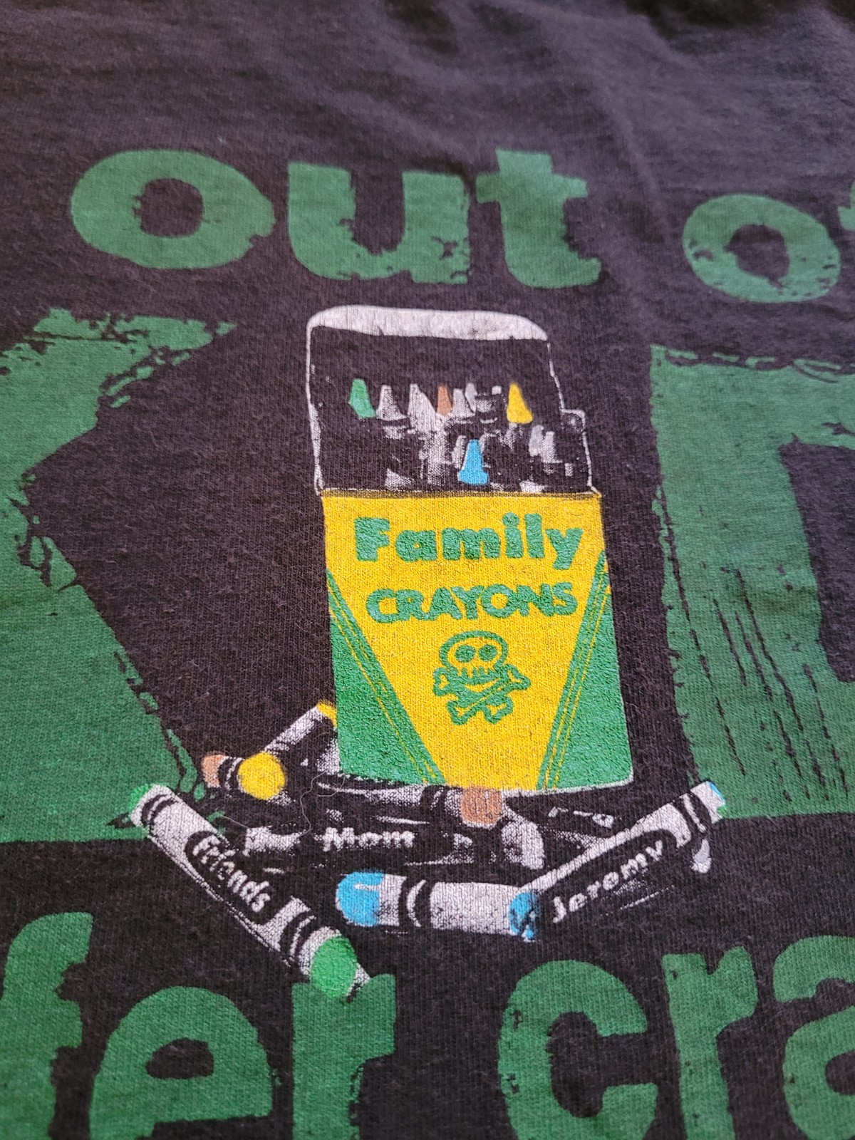 Vintage 1992 Pearl Jam Choices Size L T-Shirt Rare. Kids Prefer Crayons To Guns