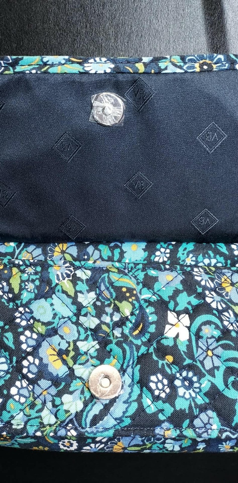 Vera Bradley AIO Crossbody Wallet ~ Dreamer Paisley Plants ~ RFID Protection
