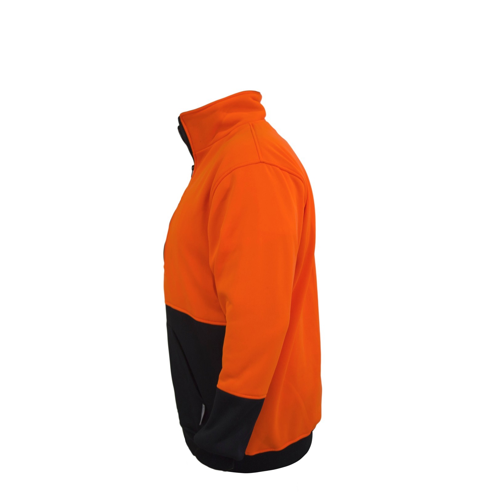 Hi-Vis Pullover Safety Workwear Fleece-lined Fleecy Zip Jumper Jacket Jorestech