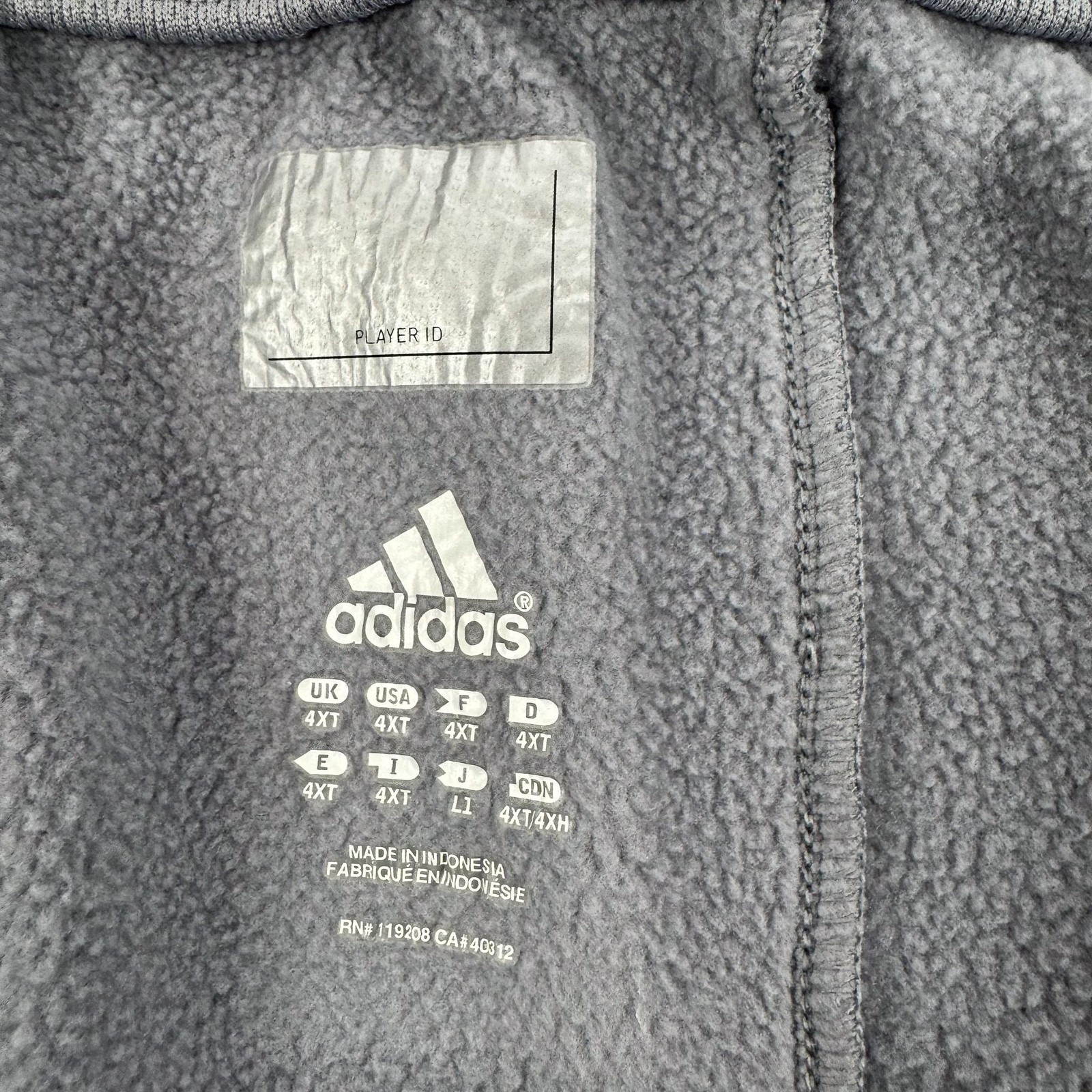 Adidas Pindot Track Pants Mens 4XLT Gray Fleece Elastic Waist Athletic Gym NEW
