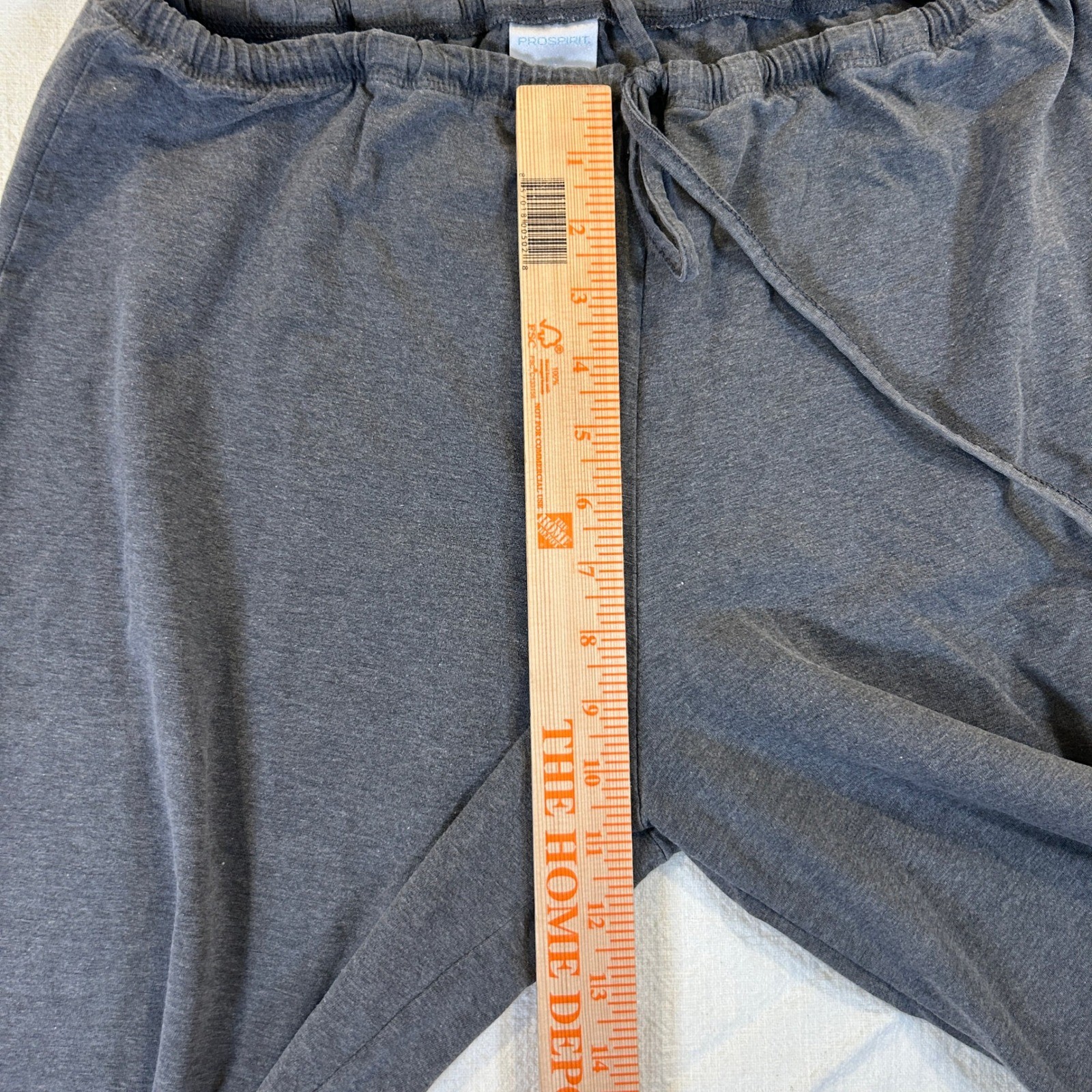 Lot of 2 ProSpirit Womens Drawstring Lounge Pants Black Gray Large Wide Leg