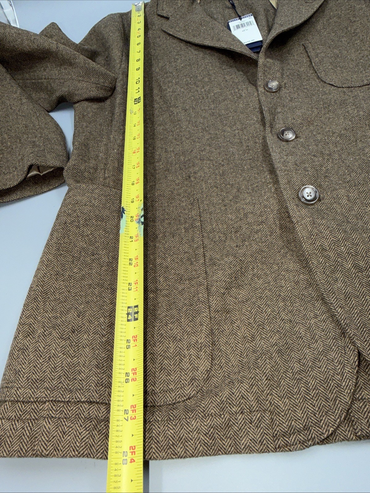 Polo Ralph Lauren Wool Blend Herringbone “Modern Fit” Blazer Suit Jacket-40R