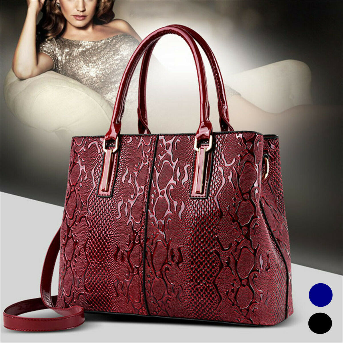 Womens Girl Leather Handbag Shoulder Bag Messenger Crossbody Tote Purse Satchel