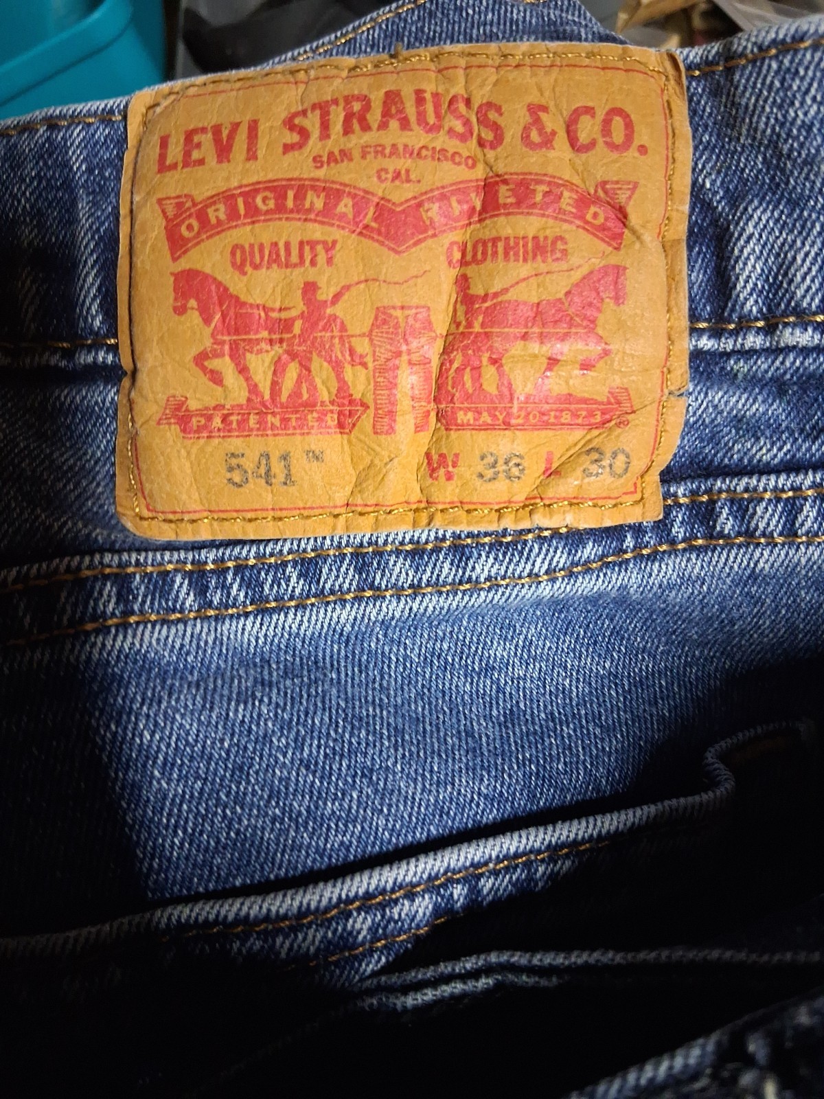 Levi’s 541 Athletic Taper Fit Jeans Red Tab Stonewash 36×30