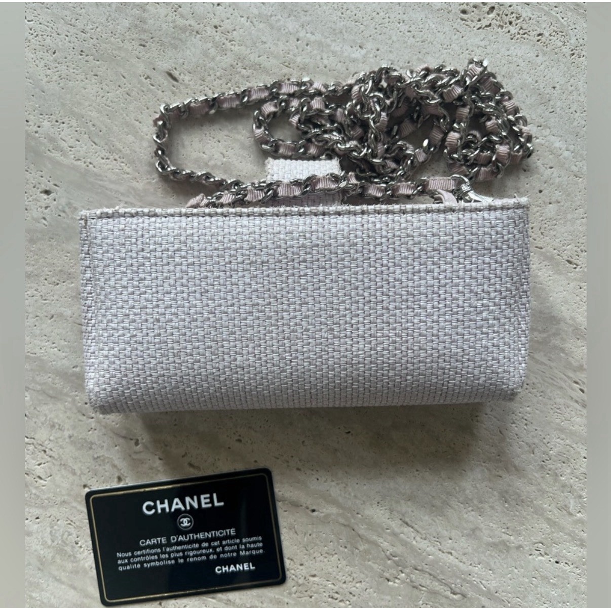 CHANEL Deauville Tweed Long Wallet