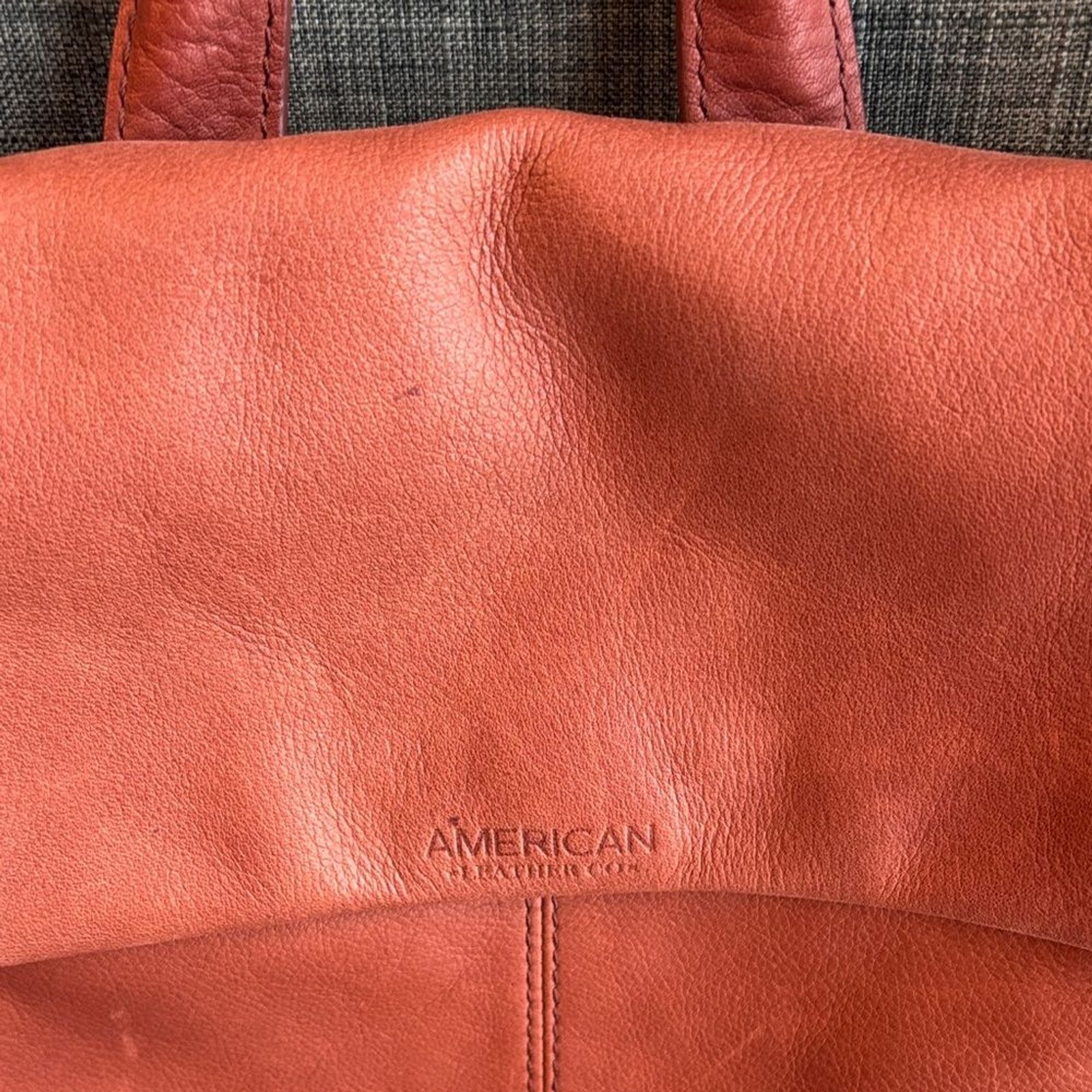 American Leather Co. brown Women backpack Bag purse neutral classic everyday GUC