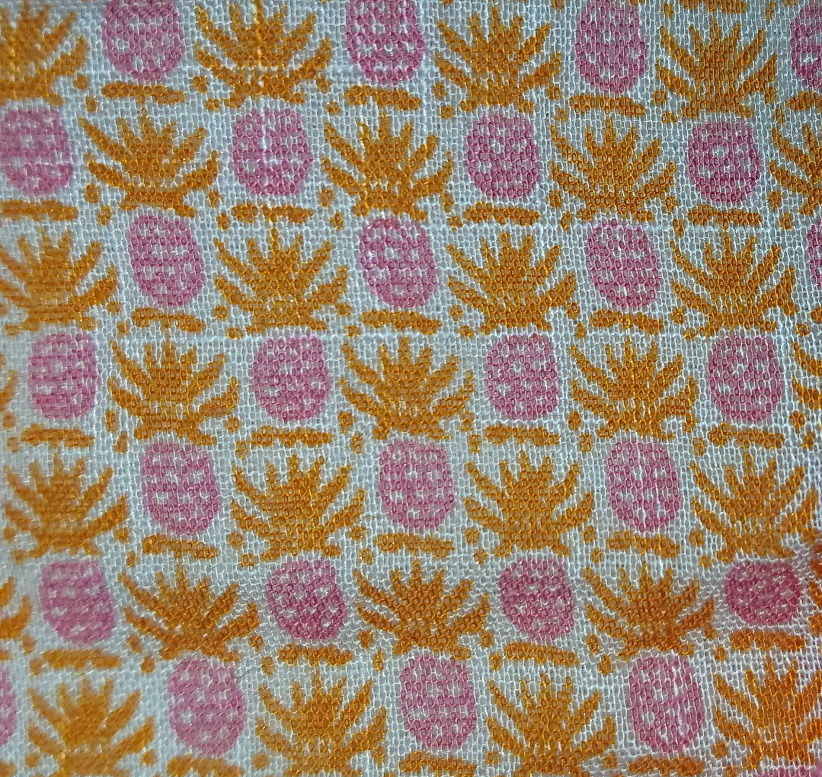 J CREW Ladies Sleeveless Blouse Size 4 Coral Orange Pineapple Empire Deep U Neck