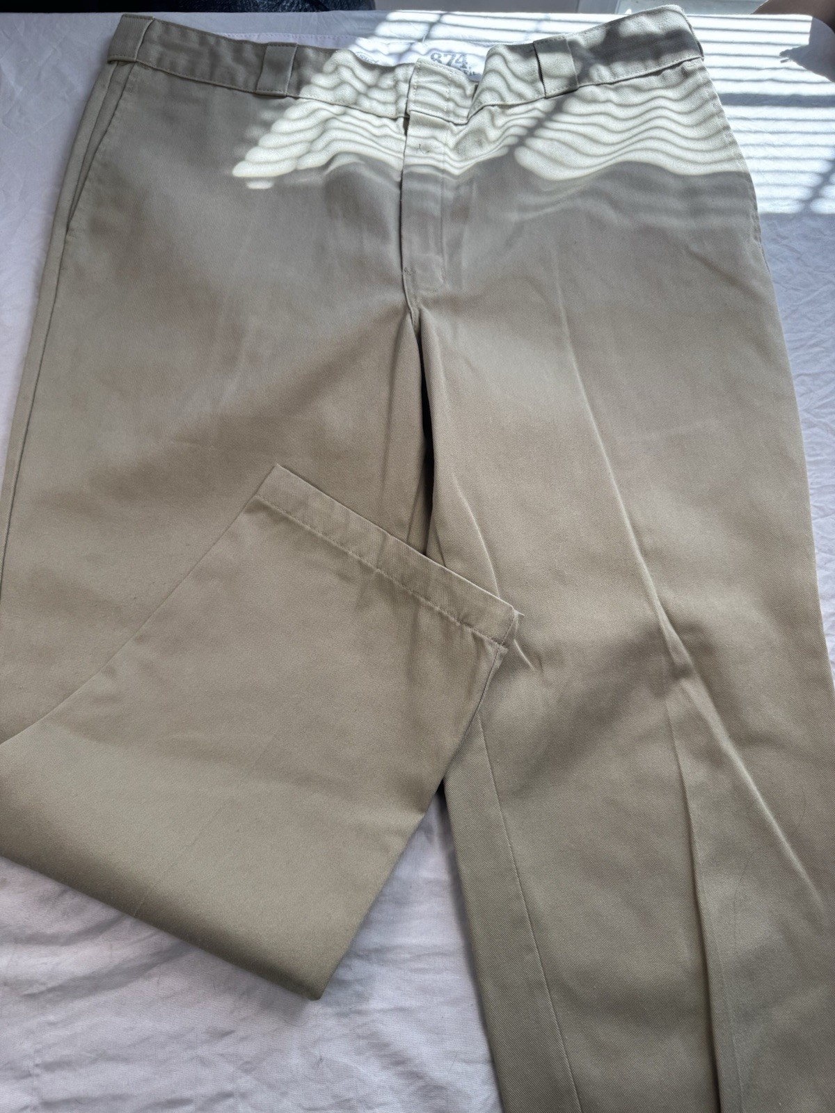 New Dickies 874 Original Fit Khaki Work Pants Men’s 42×30 Uniform Chinos Beige