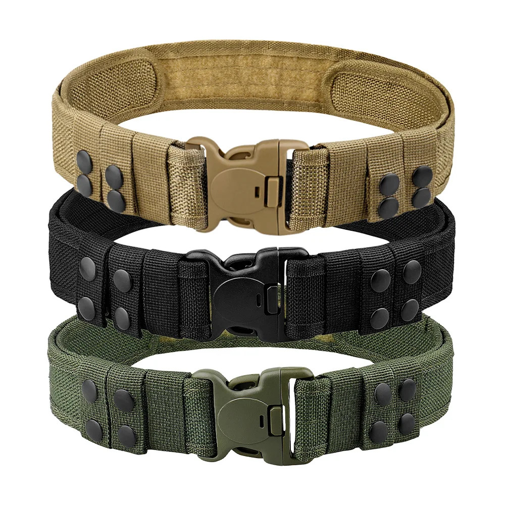 1Pc Quick Release Tactical Belt for Men Fashion Style Combat Belt for Outdoor Ac