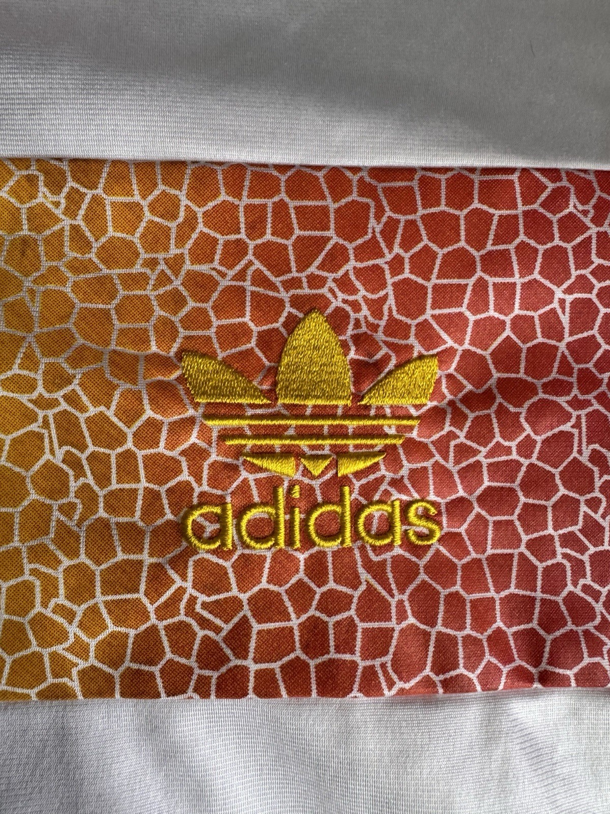 Adidas Chile 62 Men’s Track Jacket Large White Rasta Reggae Tri Color Full Zip