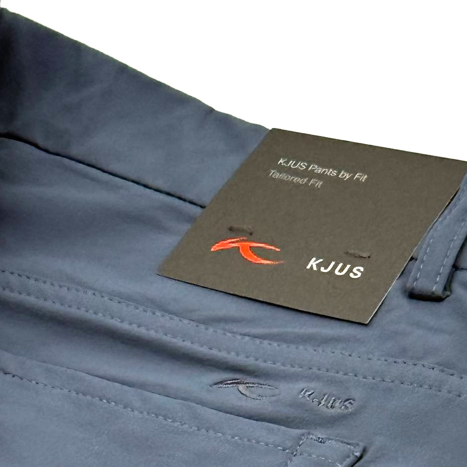 KJUS Ike Performance Golf Pants Tailored Fit 5 Pockets Steel Blue MG20-HO2