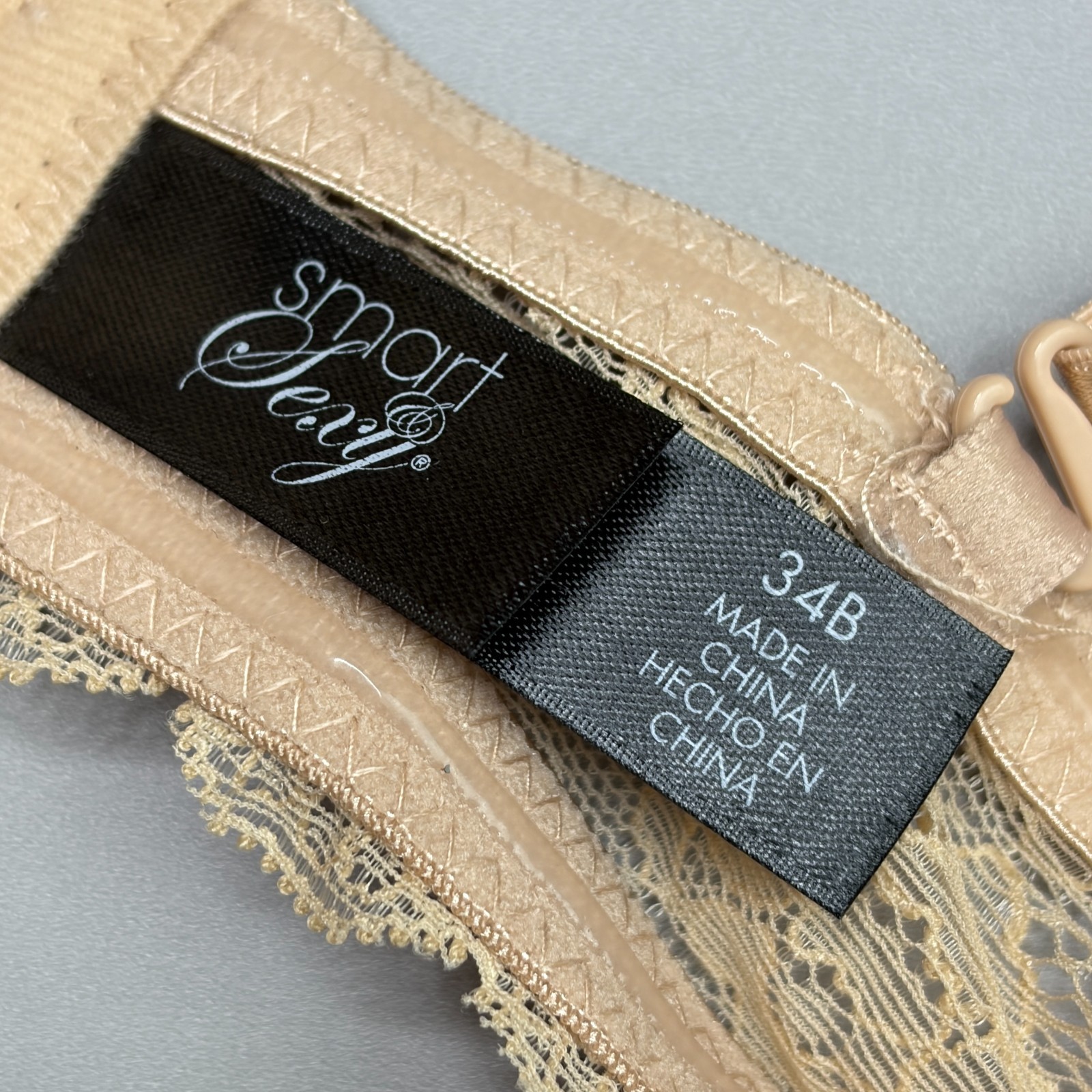 New Smart & Sexy Push Up Bra 34B Multiway Straps Underwire Padded