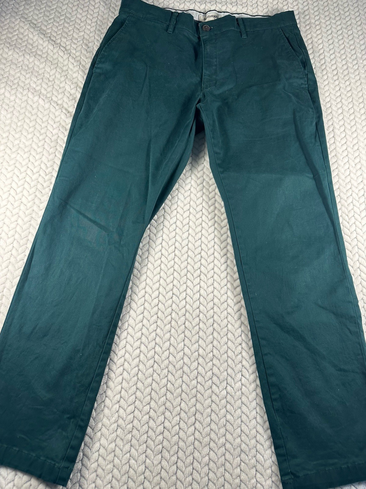 Good threads Men’s Green Chinos Slim Fit Pants Size 32×28