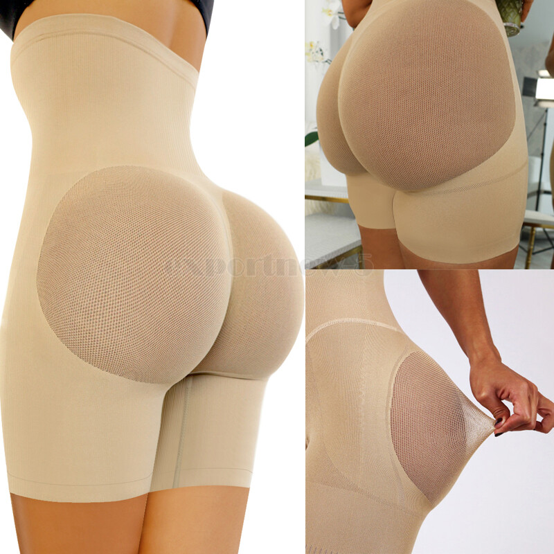 Women High-waisted Butt Lifting Shorts BBL Panty Body Shaper Seamless Anti-Slip