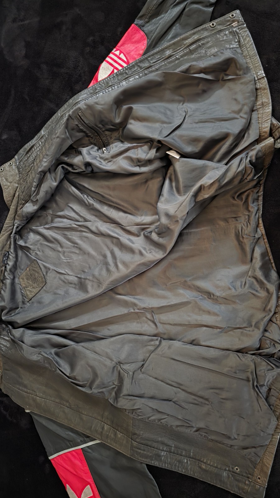80s Vintage Run DMC leather Adidas Track Suit