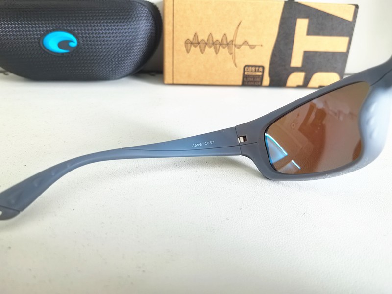 Costa Del Mar JOSE Matte Gray/Blue 580P Polarized Lenses