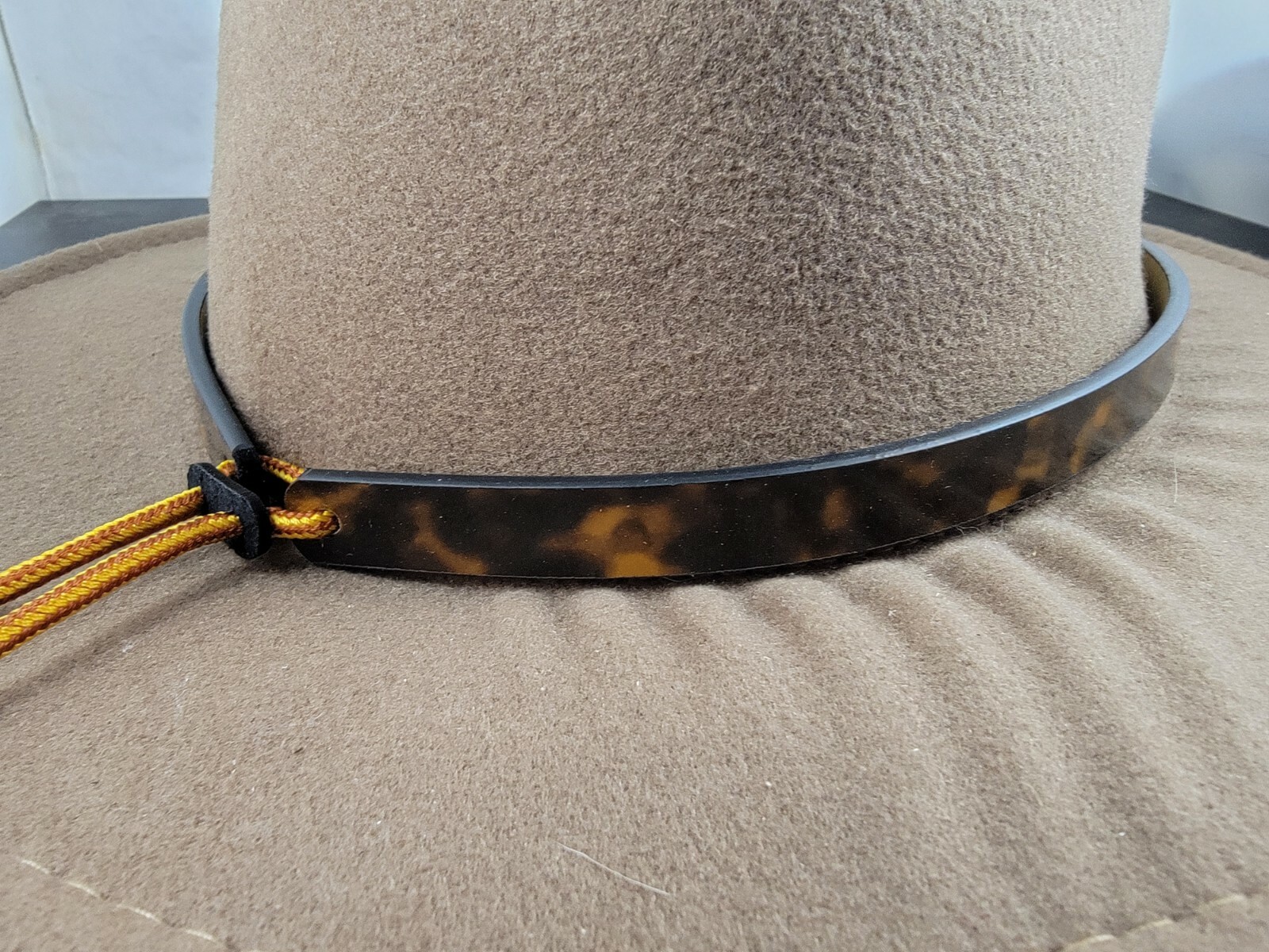 Western TORTOISESHELL Hatband Hat Band Belt BROWN Cowboy Cowgirl Rodeo Horse NEW
