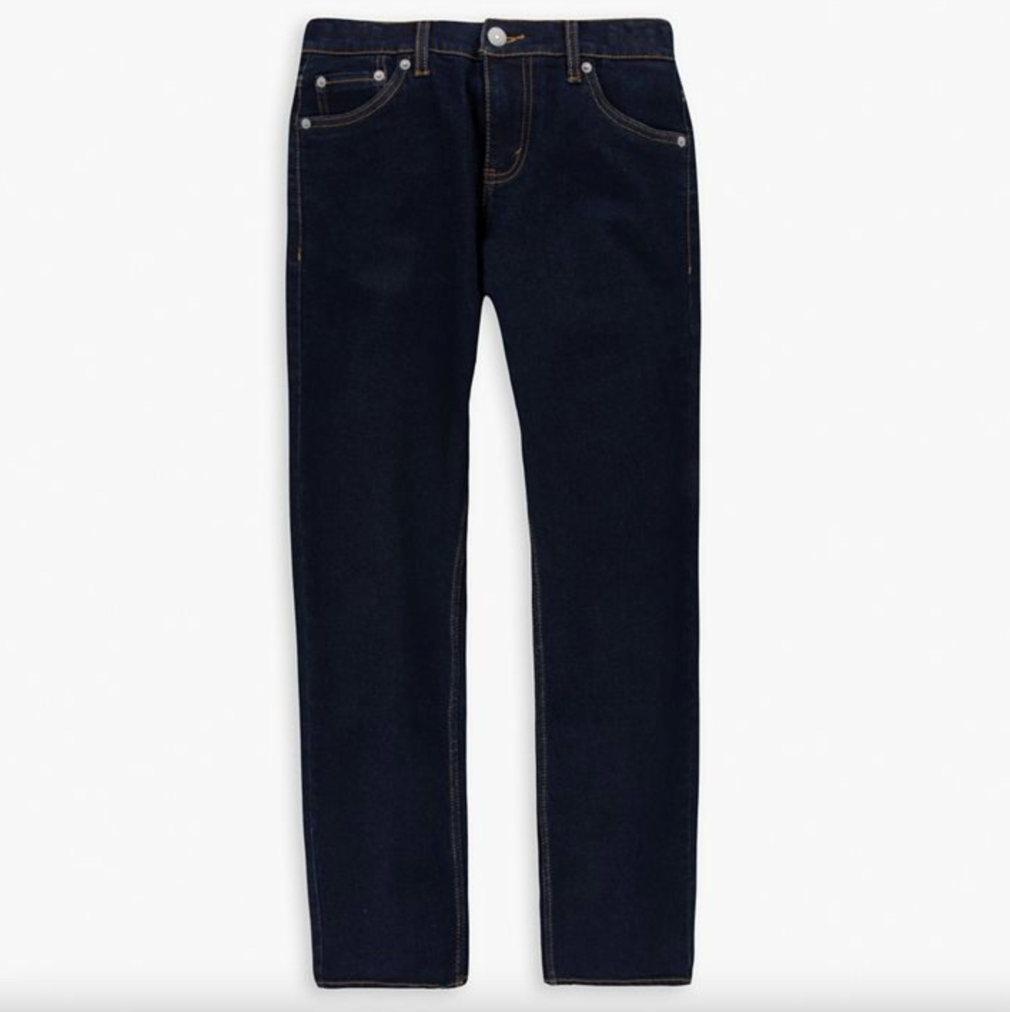 NEW LEVI’S LOOSE TAPER STRETCH BOYS Dark Wash JEANS Sz 8 REG W24″xL25″ 67%cotton