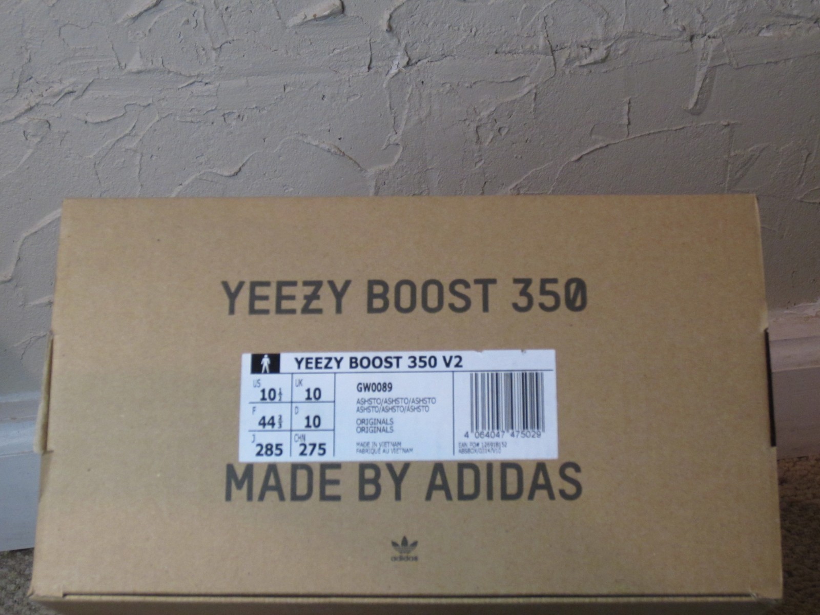 adidas Yeezy Boost 350 V2 Ash Stone Men’s Size 10.5 NEW! GW0089 2021 READ