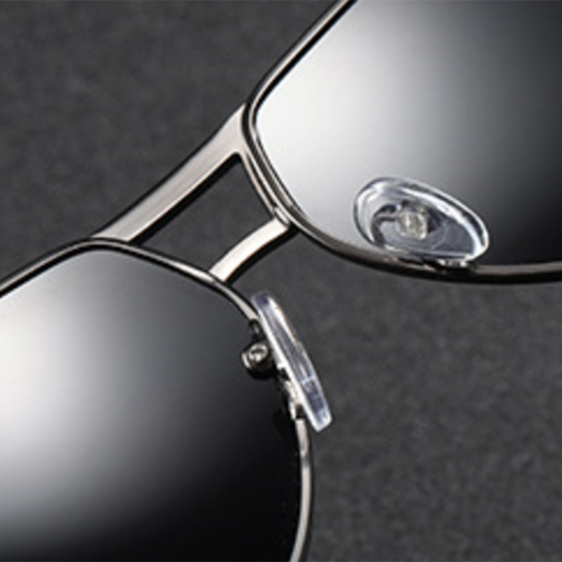 Pilot Metal Tinted Gray Reading Glasses Men Shade Square Eyeglasses Sunglasses