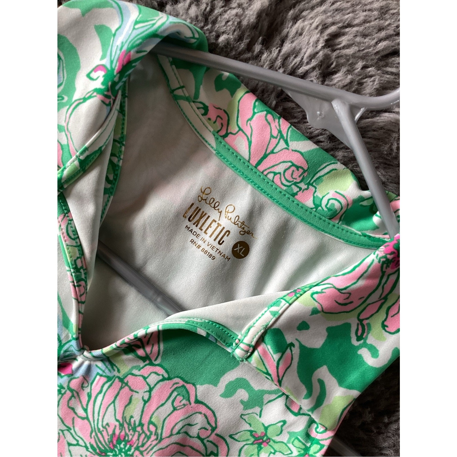 Lilly Pulitzer Spearmint Blossom Views Dania Dress & Shorts Luxletic Girls SZ XL