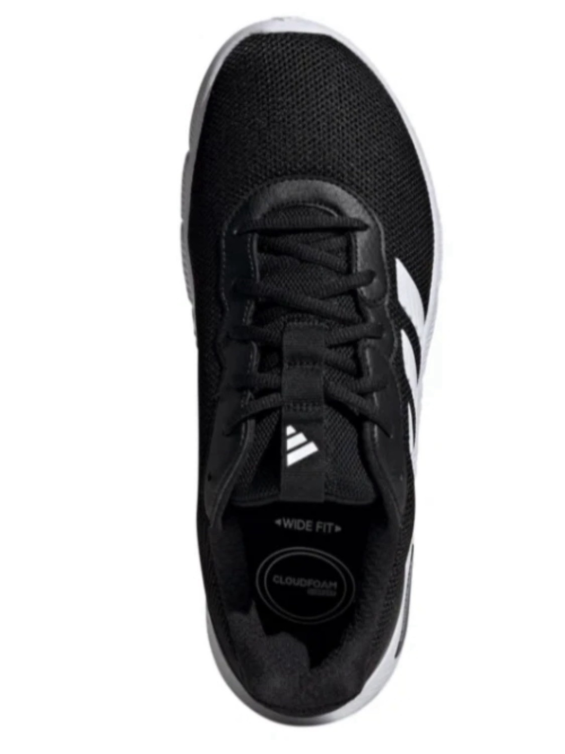 NEW ADIDAS Cloudfoam Flex Laces Sneaker Men’s Black/White Shoes Size 9.5