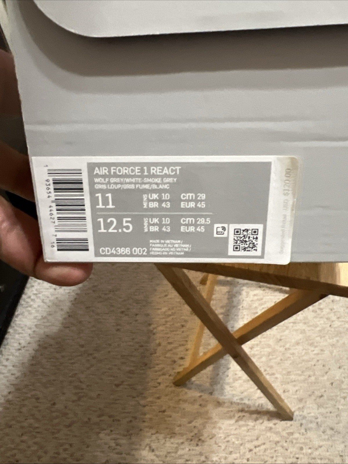 Nike Air Force 1 React Men’s Low
