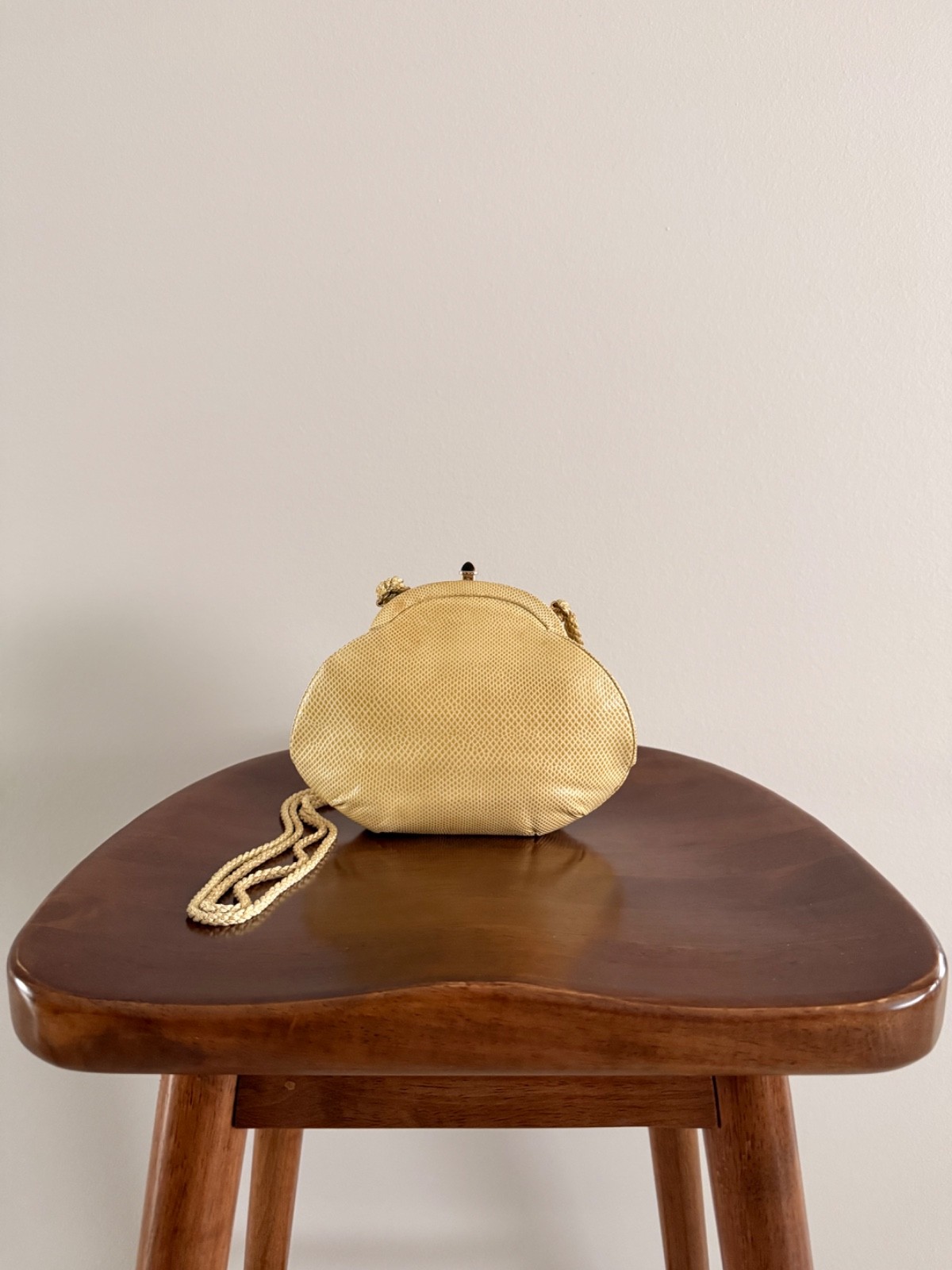 Vintage Judith Leiber Lizard Tiger Eye Evening Bag