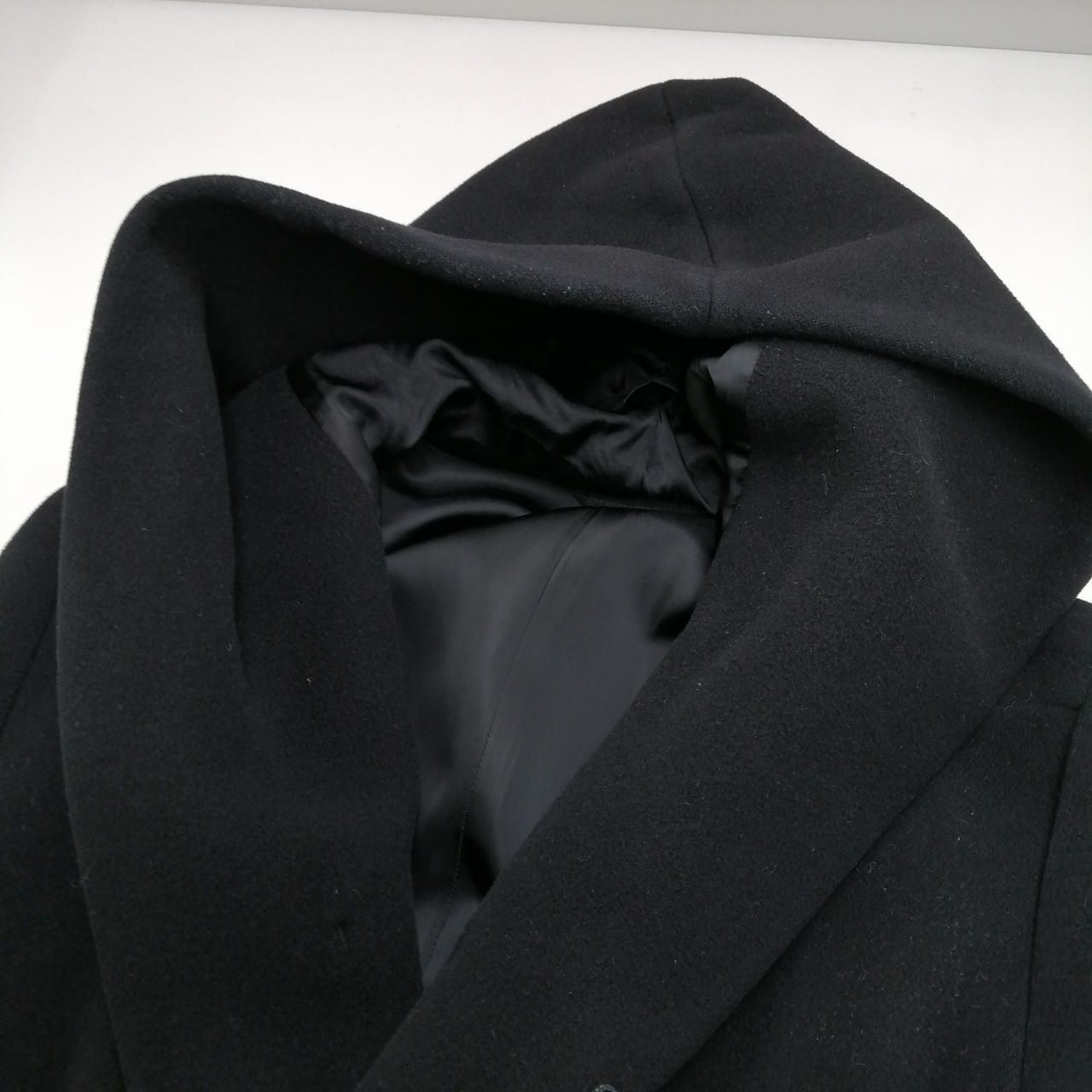 KAZUYUKI KUMAGAI ATTACHMENT Cashmere Blend Melton Coat 413063717 Ripped Used
