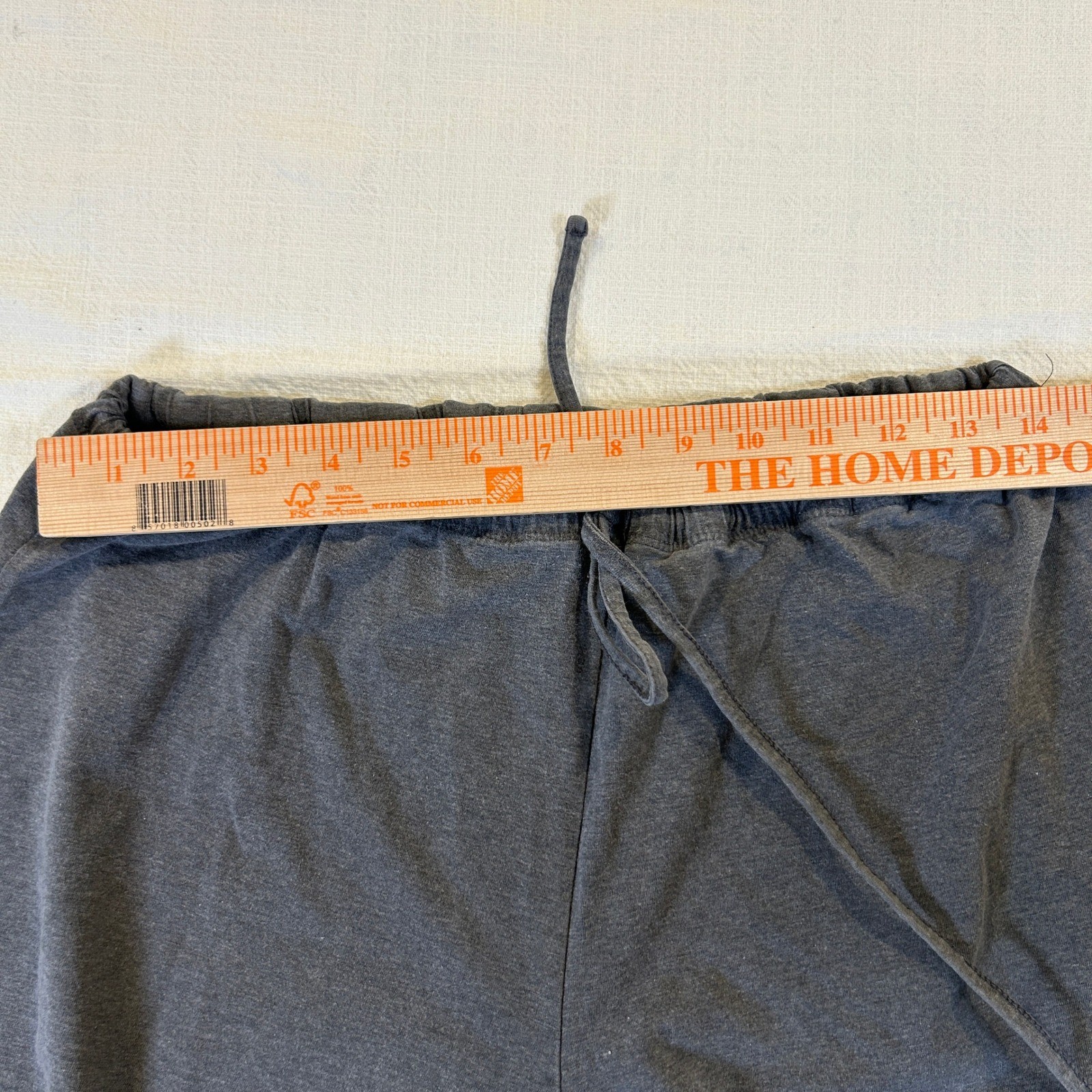 Lot of 2 ProSpirit Womens Drawstring Lounge Pants Black Gray Large Wide Leg