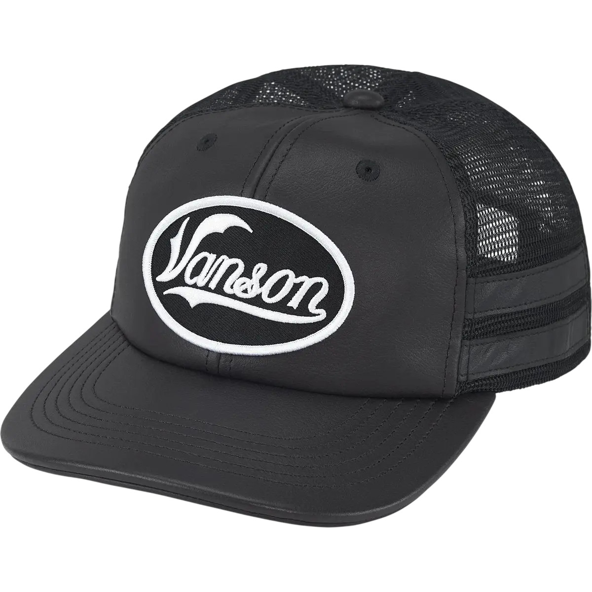 Supreme x Vanson Mesh Snapback Black