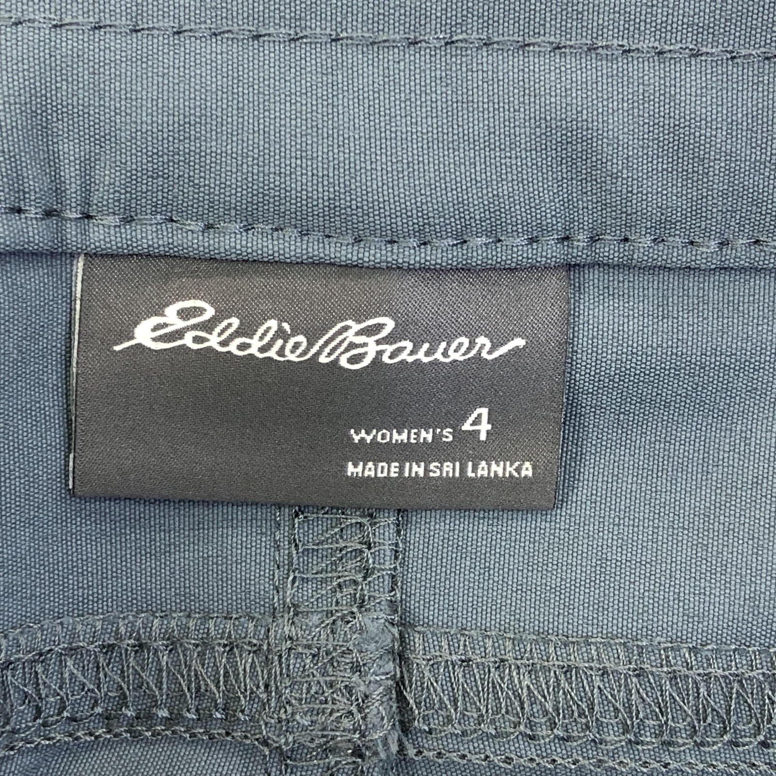 Eddie Bauer Rainier Capri Pants Womens 4 Gray Nylon Hiking Outdoor Stretch