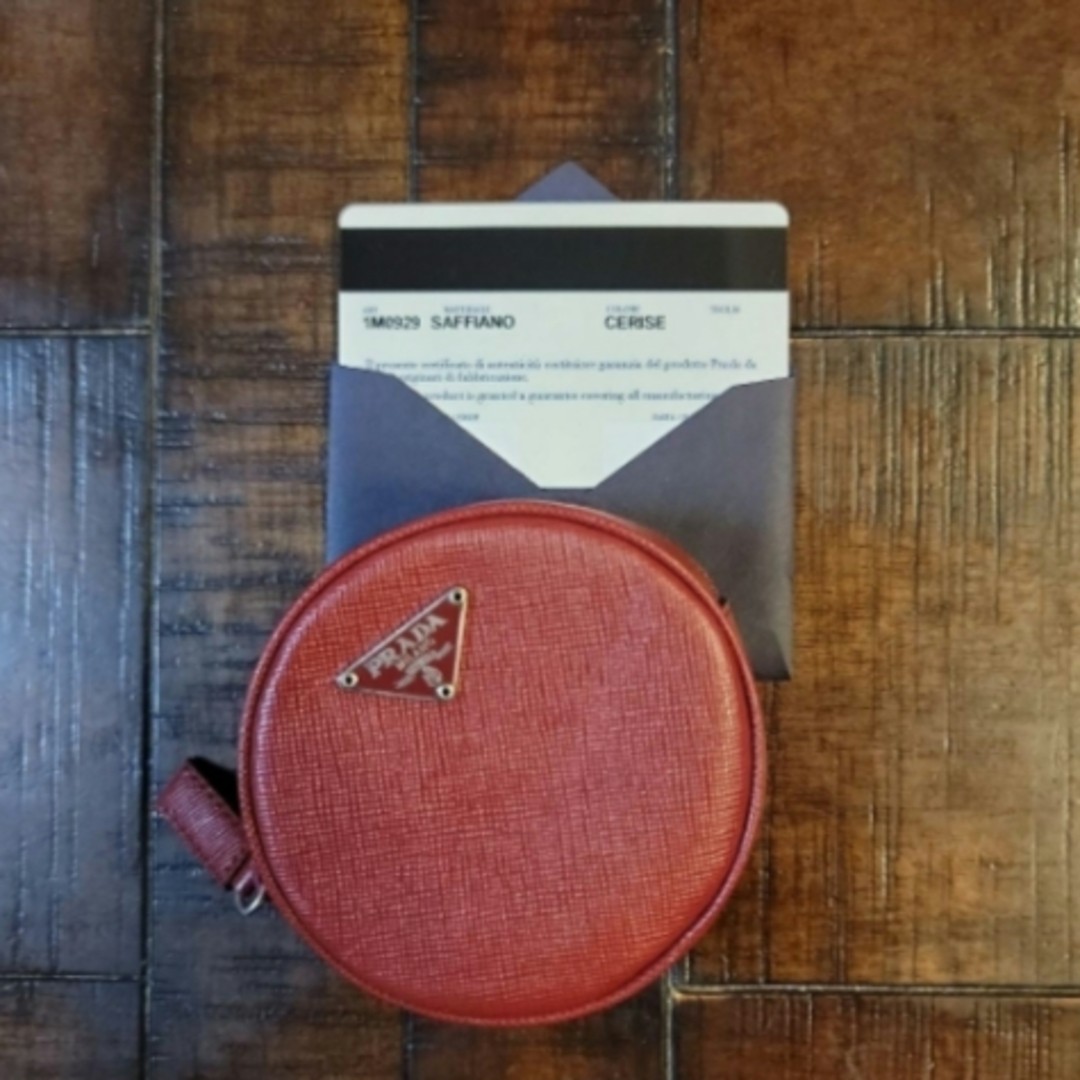 Brand New PRADA 1M0929 Coin Purse Small Item Case Coin Case With Defect
