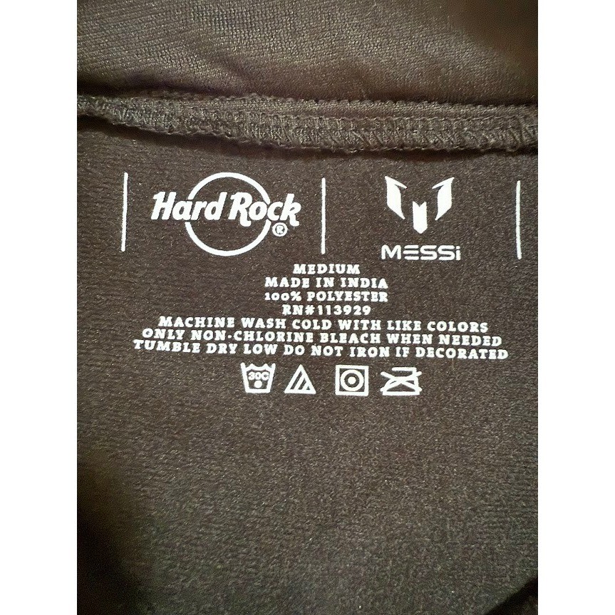 Lionel Messi x Hard Rock Cafe Track Jacket Zip Up Soccer Football Mens Medium