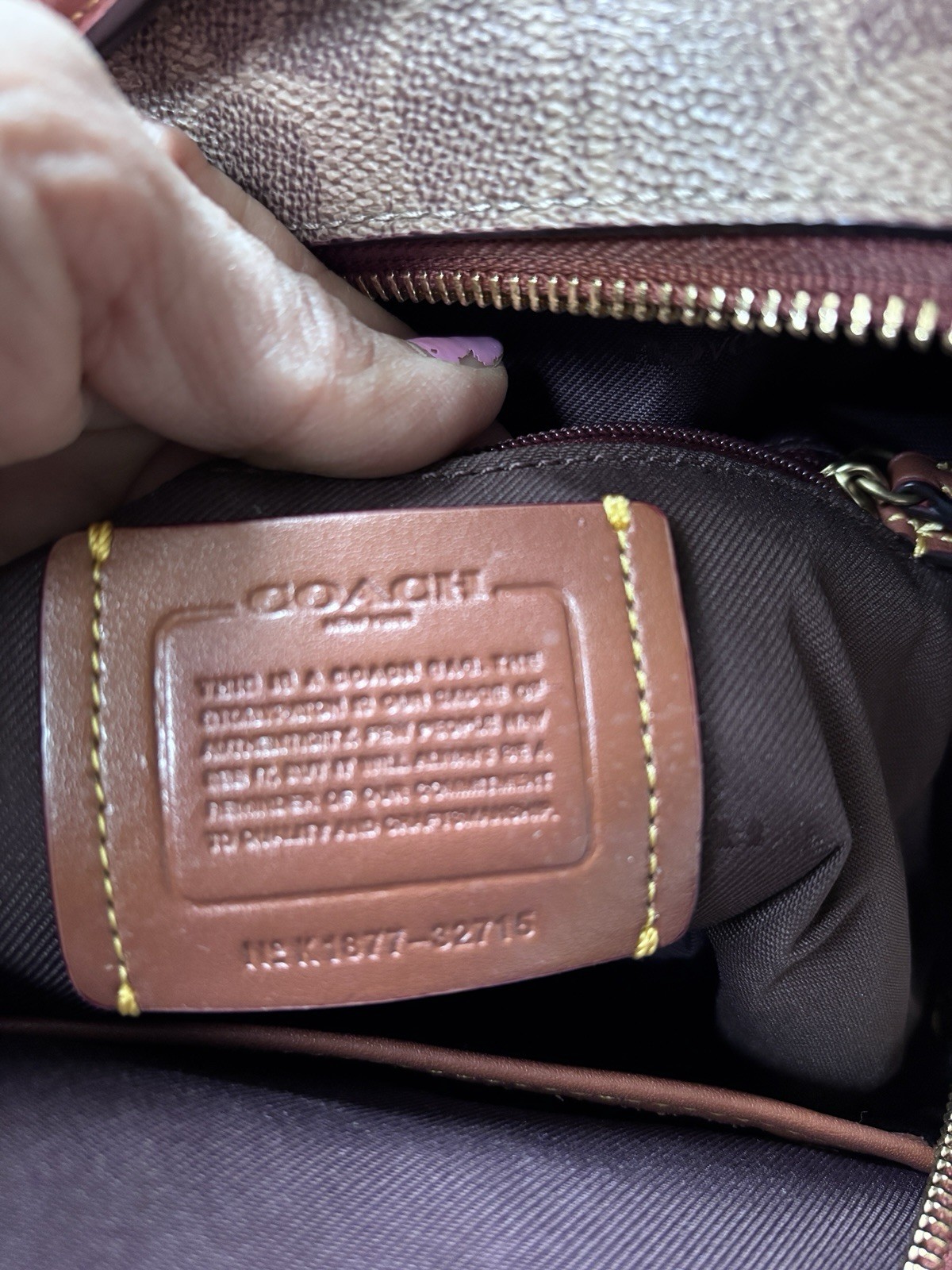 Coach Campus Backpack 23 In Signature Coated Canvas& Refined Calf Leather