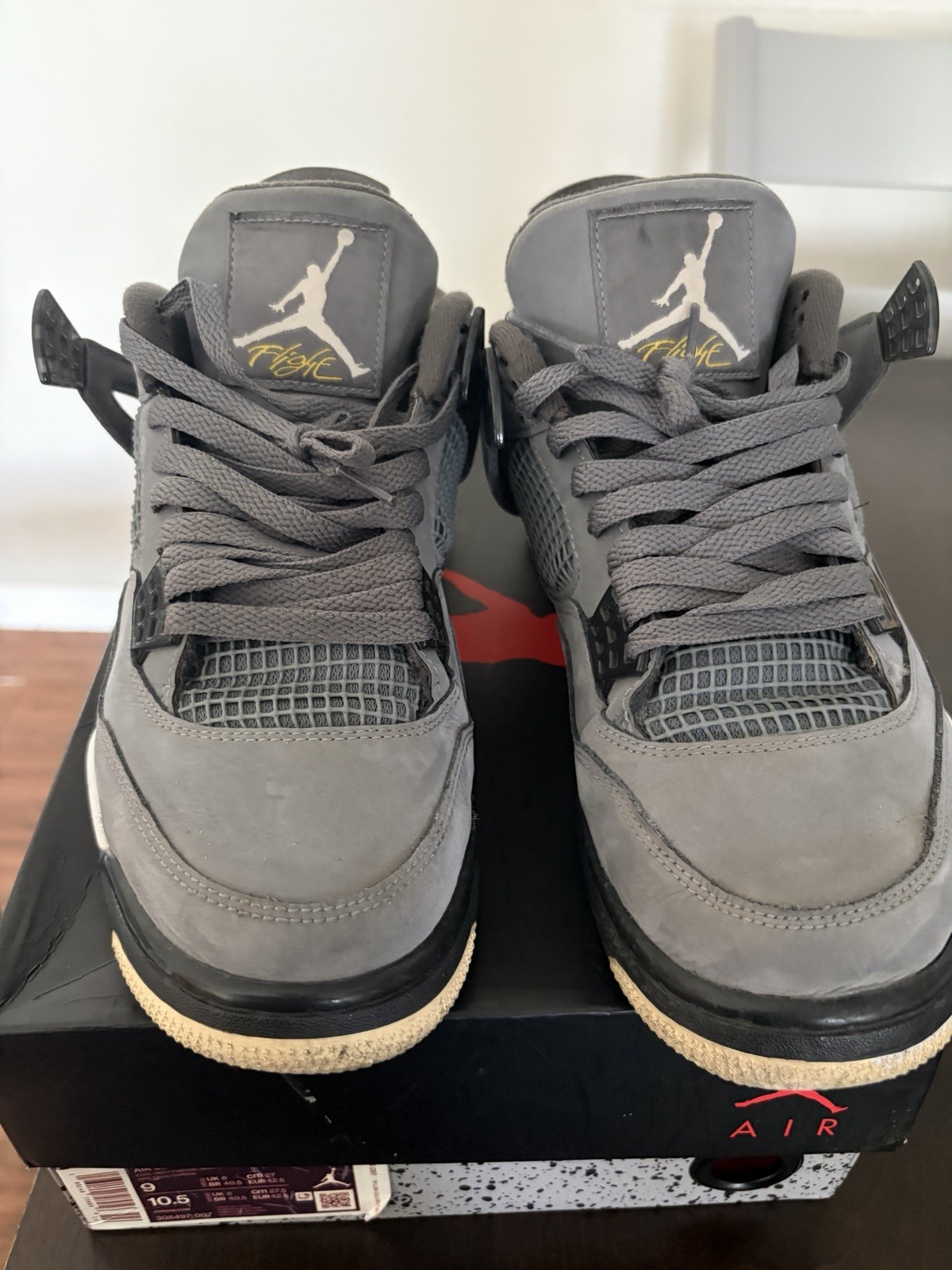 Nike Air Jordan 4 Cool Grey 2019 Size 9