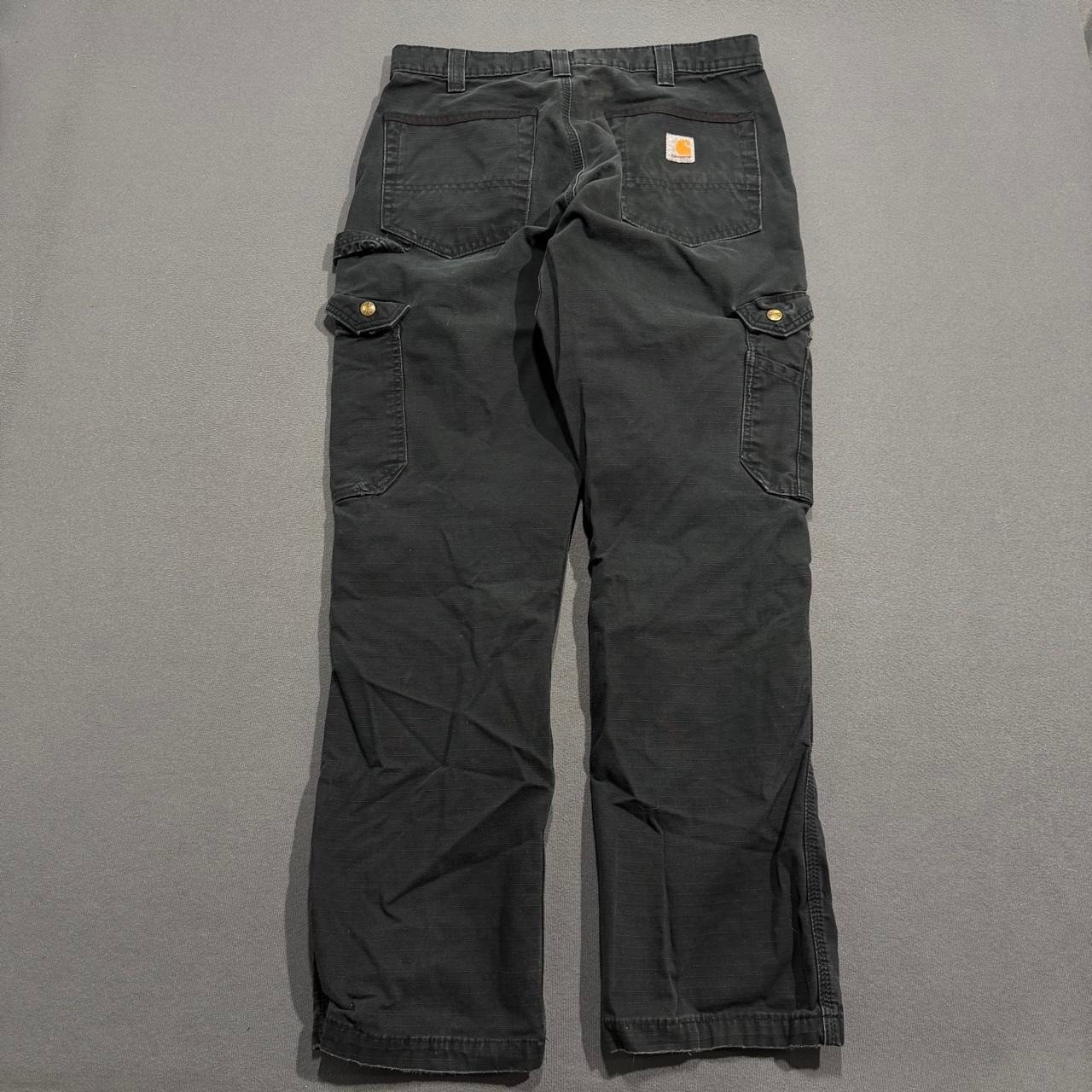 Carhartt Relaxed Fit Ripstop Cargo Work Pants Black Men’s 33×32
