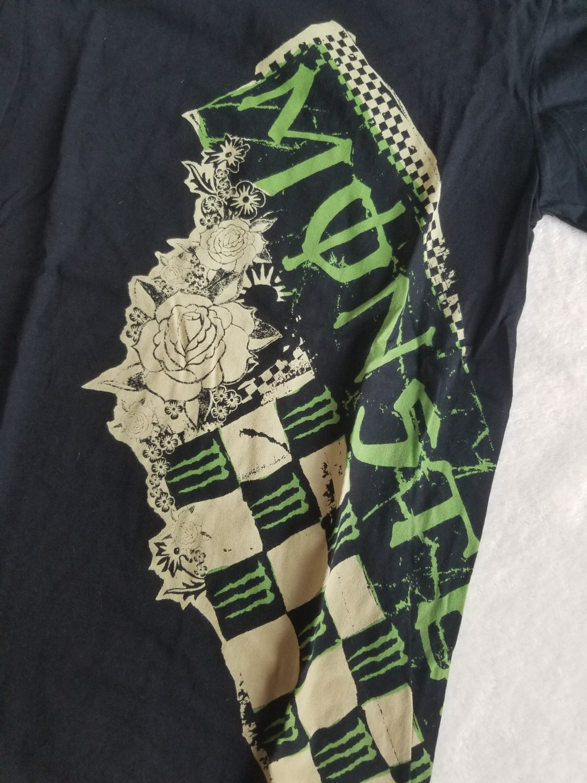New Monster Energy Athlete Only Tshirt Black Wrap Logo Graphic Small Y2K Rare