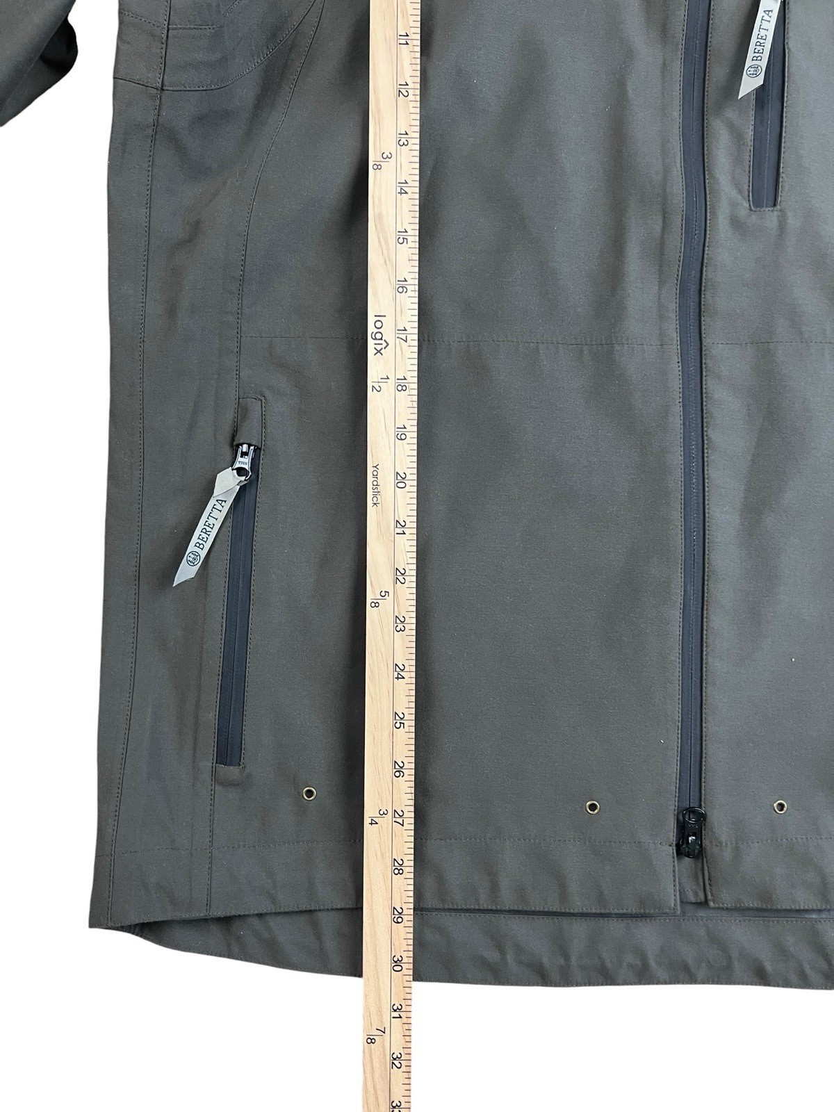 Beretta Gore-Tex Shell Jacket Men’s Large Paclite Olive Waterproof Hooded