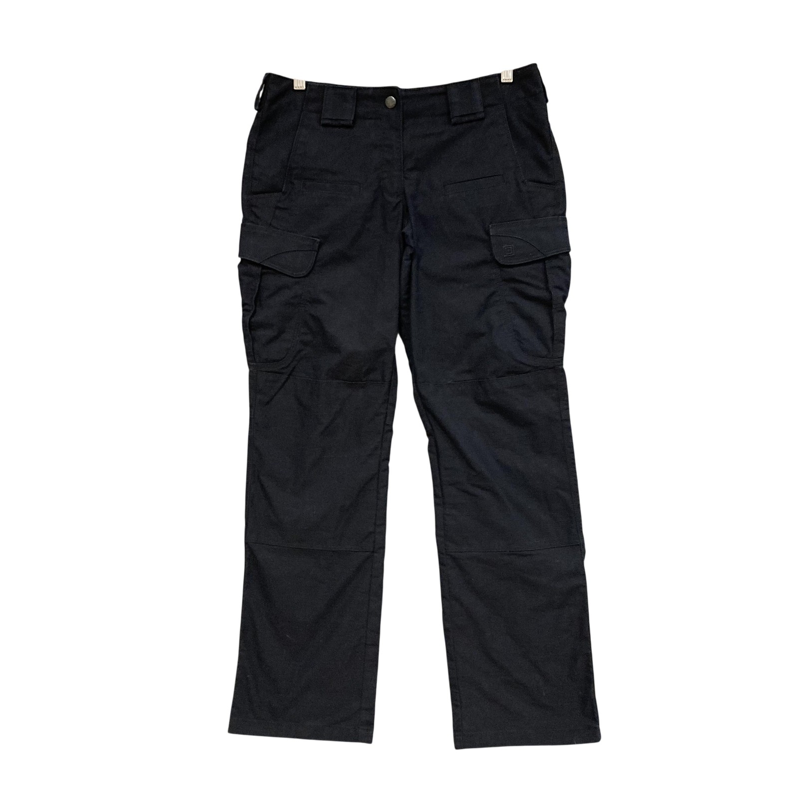 5.11 Pants Womens 12 Blue Twill Cargo Straight Zip Waist Pockets Workwear Casual