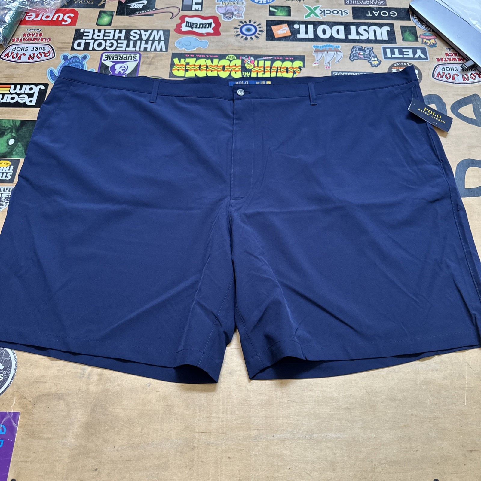 Polo Ralph Lauren Classic Stretch Chino Shorts BIG & TALL Navy BLUE NWT MSRP $98
