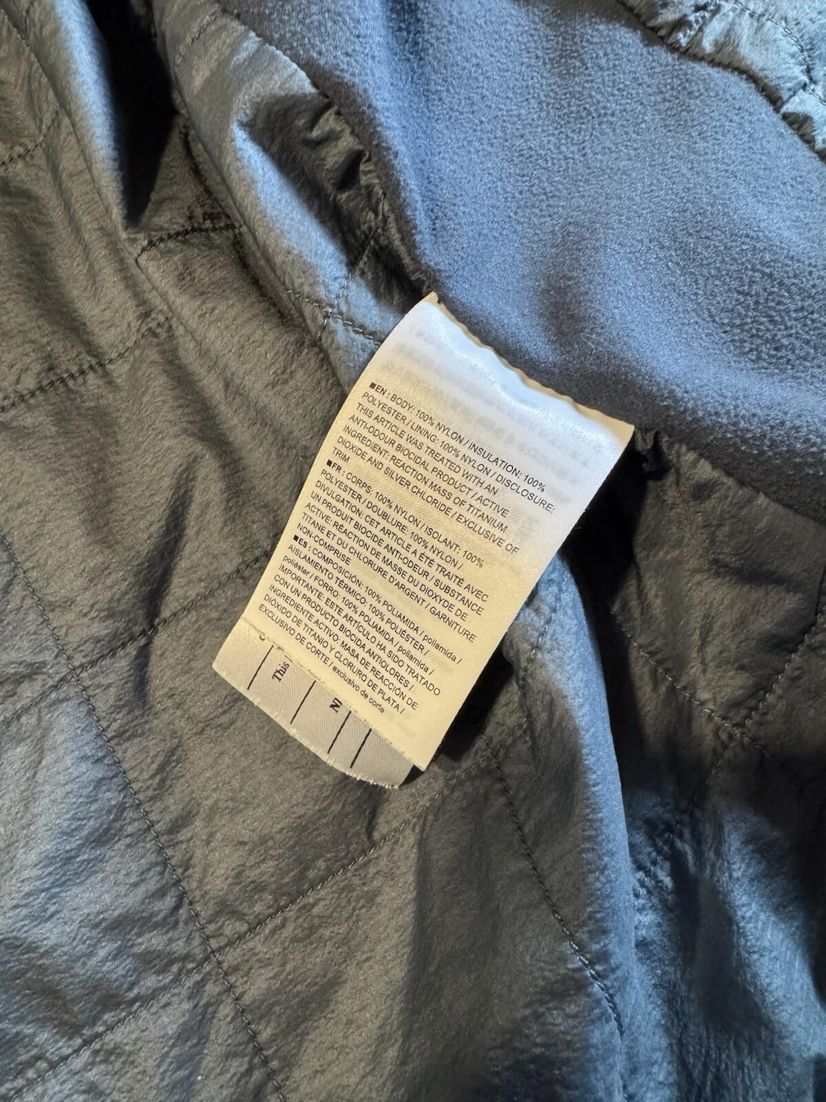Arcteryx Atom SL Hoody Insulated Full Zip Blue Grey Jacket Mens Size XL Hoodie