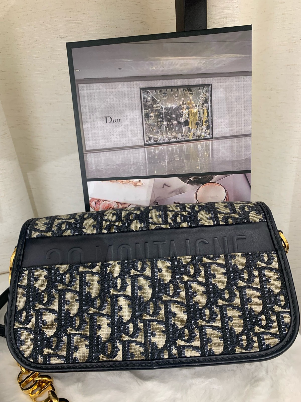 Dior Montaigne 30 presbyllic messenger bag hand (21.5 x 12 x 4)cm