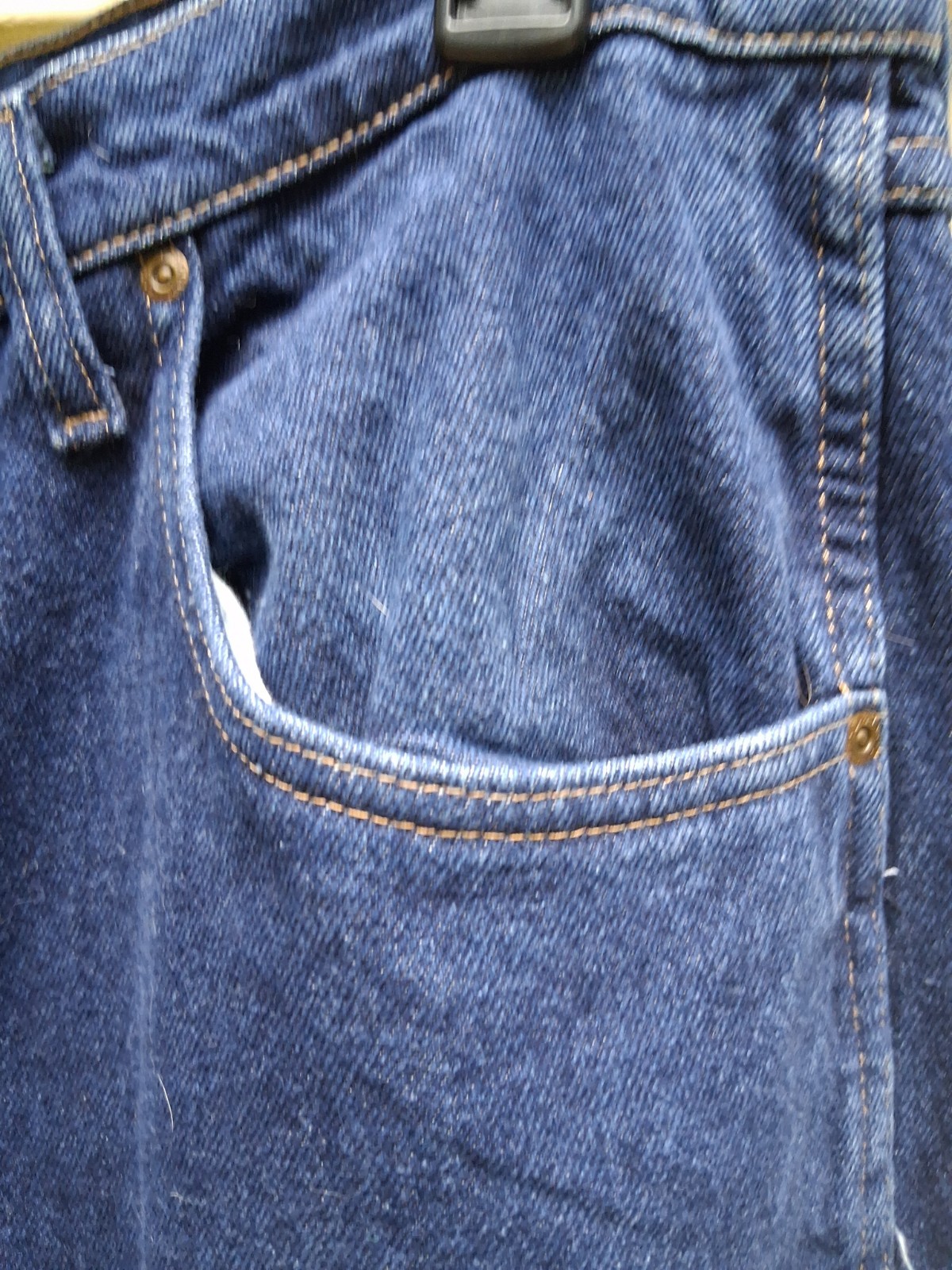 Cabelas Insulated Flannel Lined Blue Jeans Men’s Size 40 x 30 100% Cotton