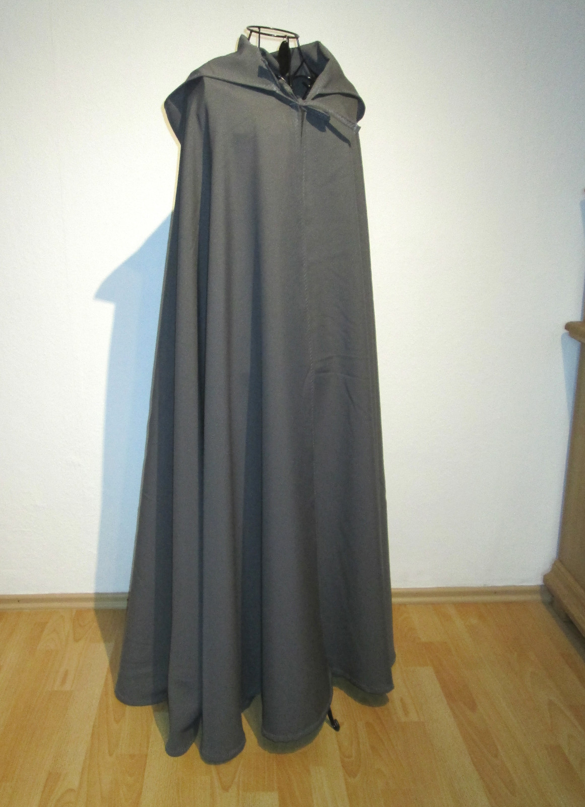 Hooded Cloak Cape Viking Medieval Dark Brown Grey Green Black Red