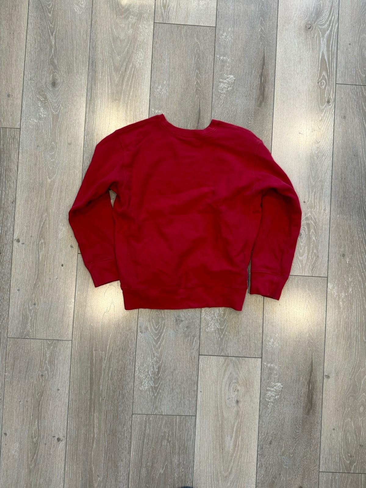1990’s Polo Jeans Co. Ralph Lauren women Red Fleece Crewneck Logo Size M