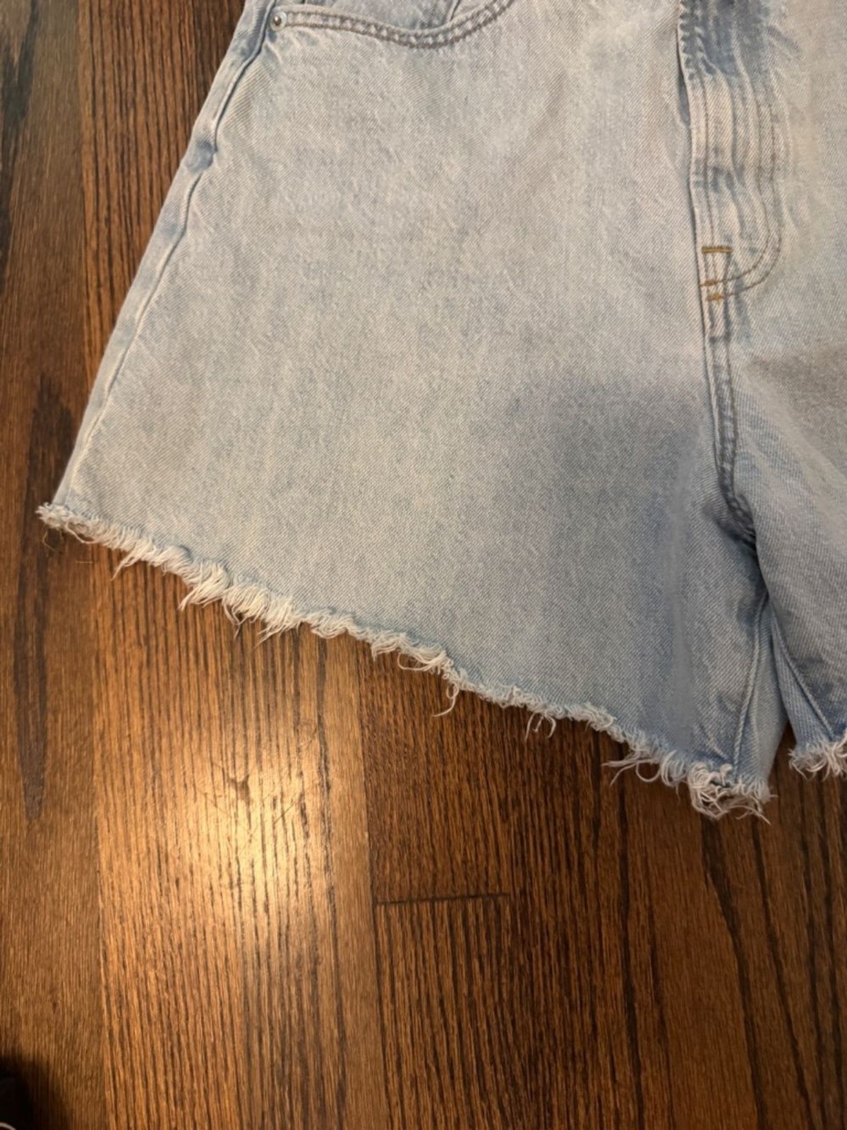 Everlane The A Line Denim Short Light Wash Size 28