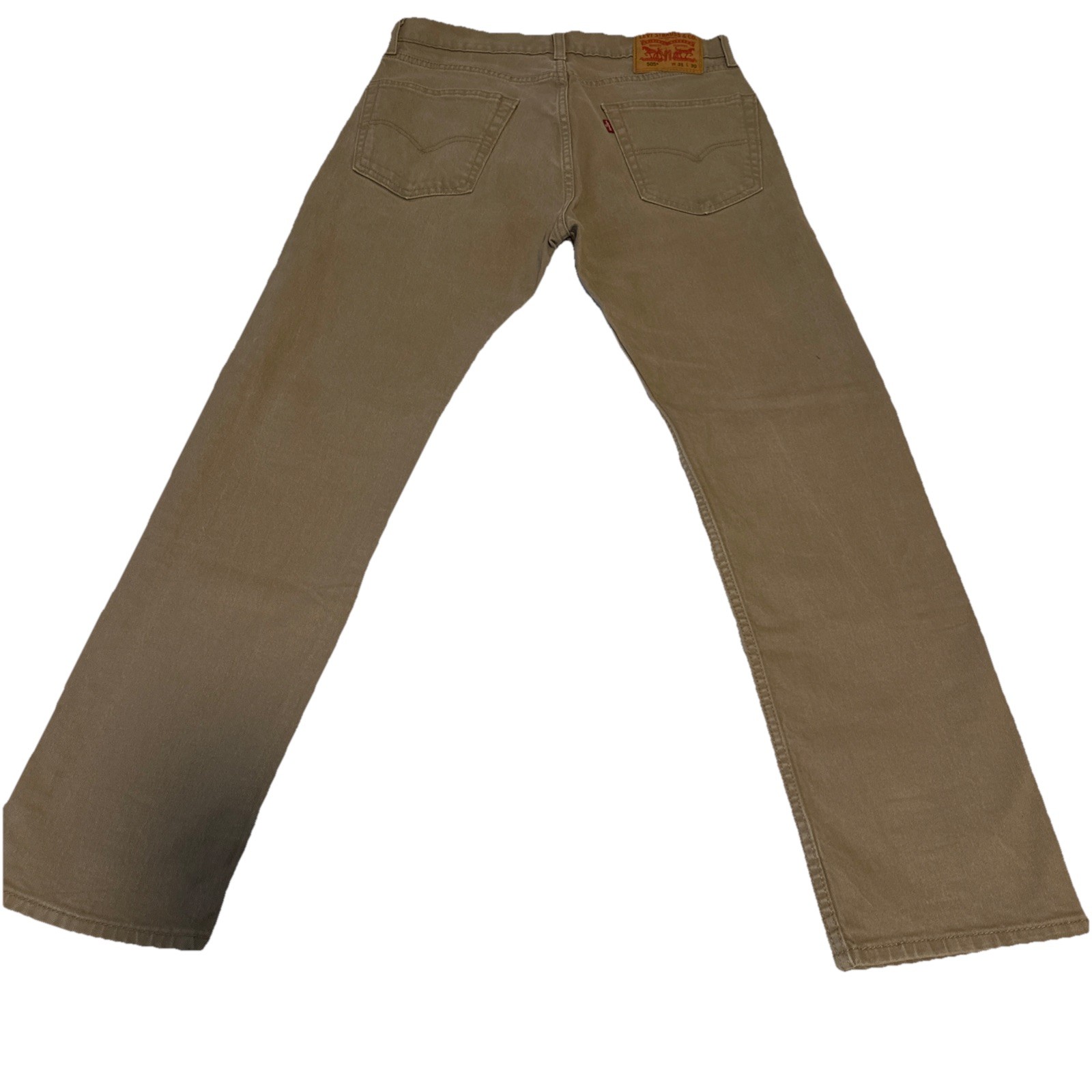 Levi’s 505 Men’s Regular Fit Jean, 31W X 30L Color: Desert Taupe – Brown-Stretch