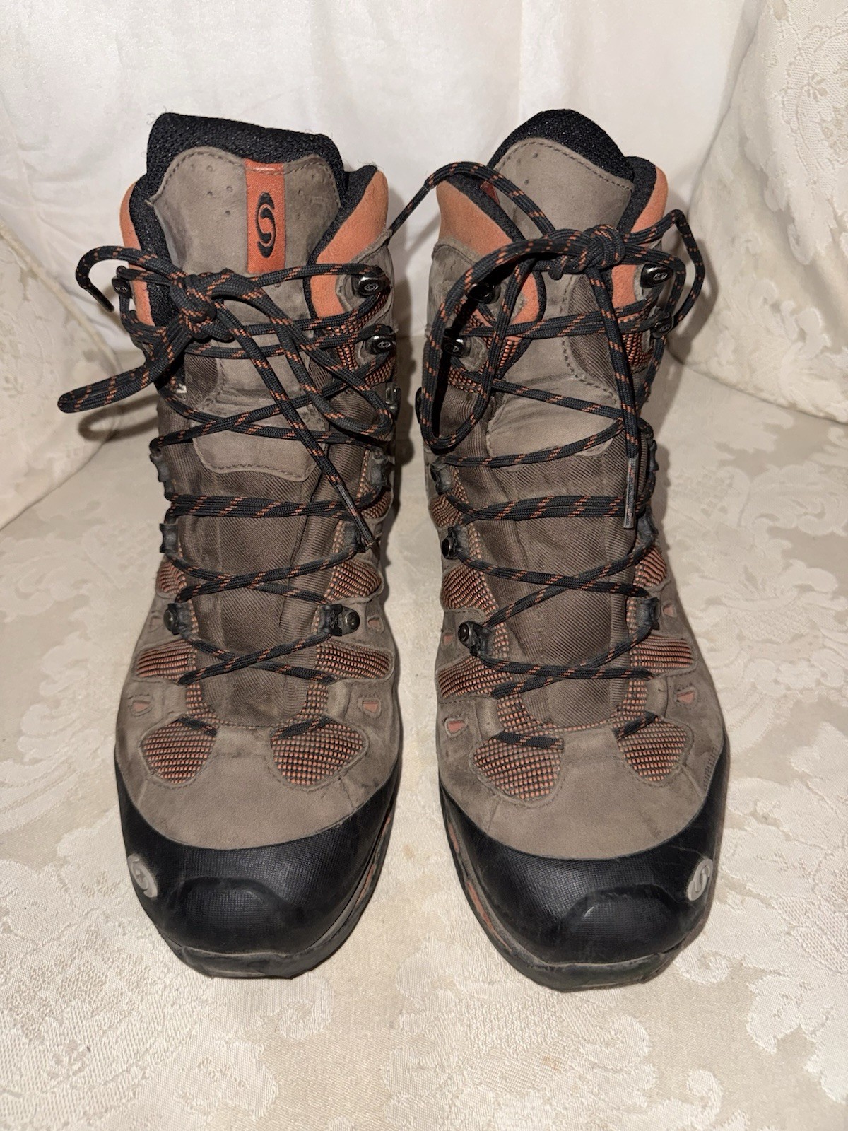 Salmon on Quest 4D GTX Waterproof Hiking Backpacking Boots Men’s US 11.5